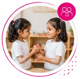 Montessori educator training in a prepared learning environment